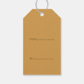 パター日本のン金ゴールドドッグ年2018ギフトラベル ギフトタグ (裏面)