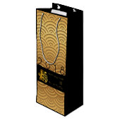 パター日本のン金ゴールドドッグ年2018ワイン抱き枕 ワインギフトバッグ (裏面アングル)