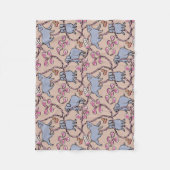 パター笑わされるン中国のグ年の古いピンクのフリース フリースブランケット (正面)