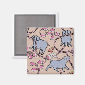 パター笑わされるン中国の・ベトナム豚の年 マグネット (正面/裏面)