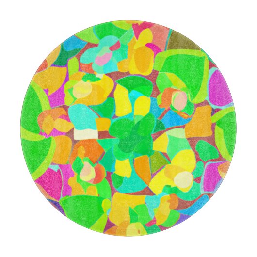 パター素晴らしン色アート買今 カッティングボード (正面)