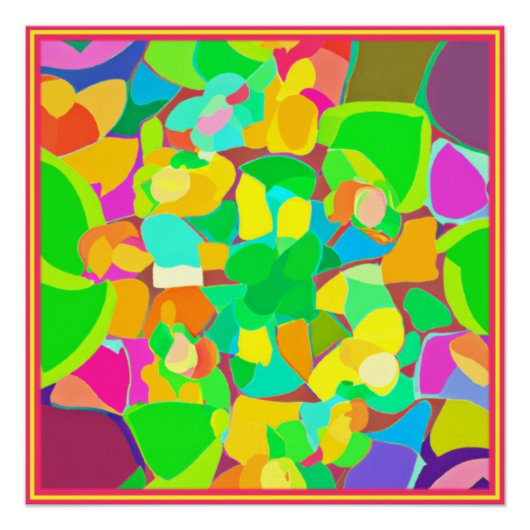 パター素晴らしン色アート買今 ポスター (正面)