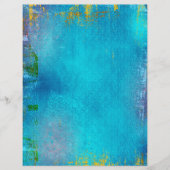 パター絵を描ンとブルーダマスクのスクラップブック紙 (正面)