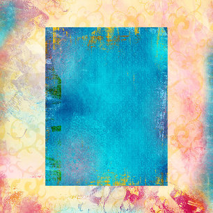 パター絵を描ンとブルーダマスクのスクラップブック紙