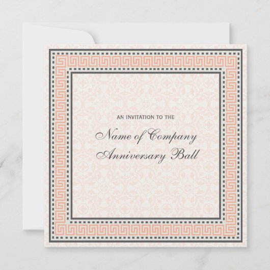 パター縁どン&1周企業の年球 招待状 (正面)