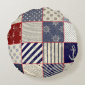 パター航海のン丸装飾用クッション ラウンドクッション (裏面)