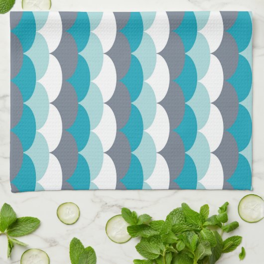 パター航海のン貝 キッチンタオル (折り畳み)