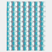 パター航海のン貝 フリースブランケット (正面)