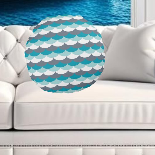 パター航海のン貝 ラウンドクッション