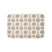 パター航海のン風呂マット