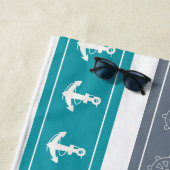 パター航海のン・ボート要素 ビーチタオル (インサイチュ)