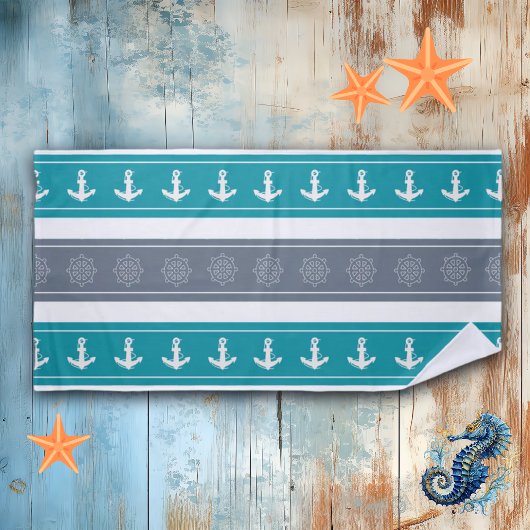 パター航海のン・ボート要素 ビーチタオル