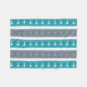 パター航海のン・ボート要素 フリースブランケット (正面(横))