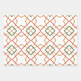 パター色彩の鮮やかンズフェスティバルホリデーとユダヤ星 ラッピングペーパーシート