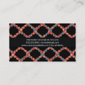 パター華美ンII | Chic カラフル 名刺 (裏面)