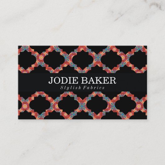 パター華美ンII | Chic カラフル 名刺 (正面)