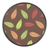 パター葉ン、カラフル葉紅葉 アイスホッケーパック (正面)