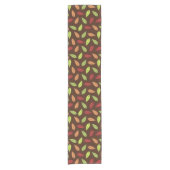 パター葉ン、カラフル葉紅葉 ショートテーブルランナー (正面)