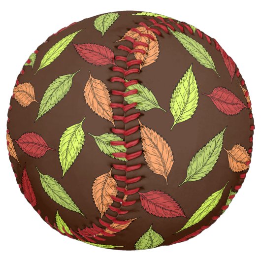 パター葉ン、カラフル葉紅葉 ソフトボール (アングル)