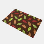 パター葉ン、カラフル葉紅葉 ドアマット (アングル)