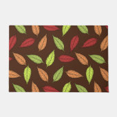 パター葉ン、カラフル葉紅葉 ドアマット (正面)