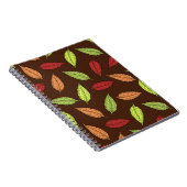 パター葉ン、カラフル葉紅葉 ノートブック (右側)