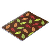 パター葉ン、カラフル葉紅葉 ノートブック (左側)