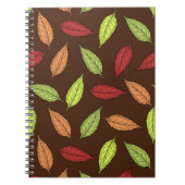 パター葉ン、カラフル葉紅葉 ノートブック (正面)