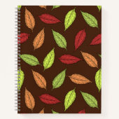 パター葉ン、カラフル葉紅葉 ノートブック (正面)