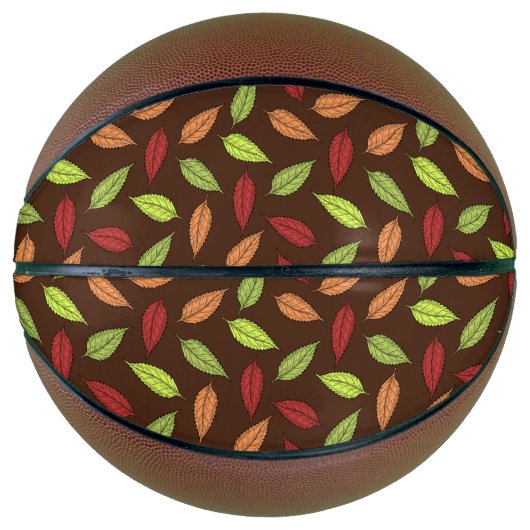 パター葉ン、カラフル葉紅葉 バスケットボール (正面)