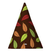 パター葉ン、カラフル葉紅葉 パーティーハット (右)