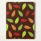 パター葉ン、カラフル葉紅葉 プランナー手帳 (裏面)