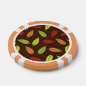 パター葉ン、カラフル葉紅葉 ポーカーチップ (シングル)