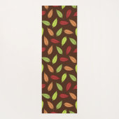 パター葉ン、カラフル葉紅葉 ヨガマット (裏面)