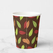 パター葉ン、カラフル葉紅葉 紙コップ (右)