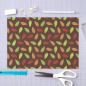 パター葉ン、カラフル葉紅葉 薄葉紙 (クラフト)