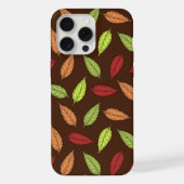 パター葉ン、カラフル葉紅葉 iPhoneケース (裏面)
