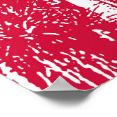 パター葉ン。熱帯性ヤシの木 ポスター (角)