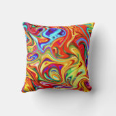 パター鮮やかカラフルンのアートワーク クッション (裏面)