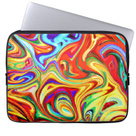 パター鮮やかカラフルンのアートワーク ラップトップスリーブ