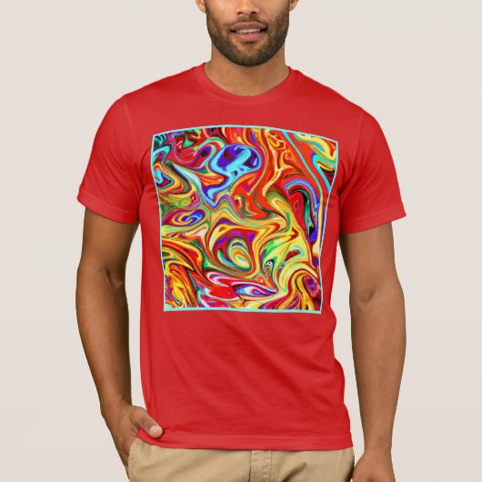 パター鮮やかカラフルンのアートワーク Tシャツ (正面)