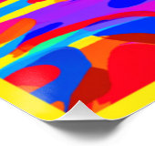 パター鮮やかンカラフルアートワーク ポスター (コーナー)