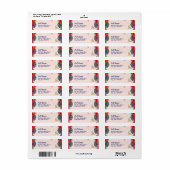 パタ伝統的ーン中国の・フー・タイガー・イヤー ラベル (フルシート)