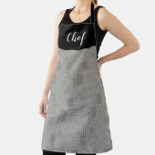 パタ千鳥格子のーン料理人 エプロン (インサイチュ)