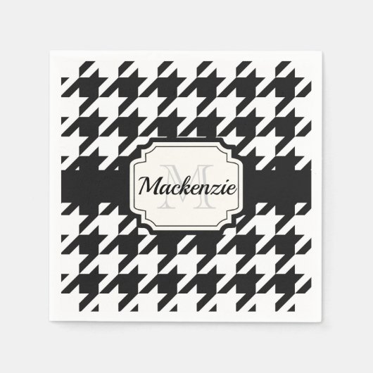 パタ千鳥格子のーン スタンダードカクテルナプキン (正面)