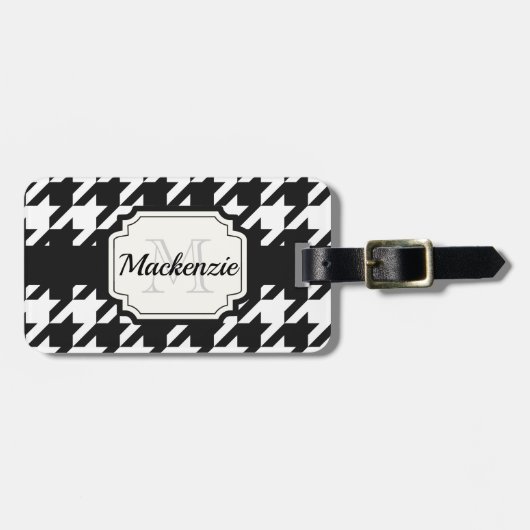パタ千鳥格子のーン ラゲッジタグ (正面横)