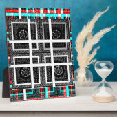 パタ市松模様にーンアートプリント フォトプラーク (側面)