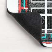 パタ市松模様にーンアートプリント マウスパッド (コーナー)