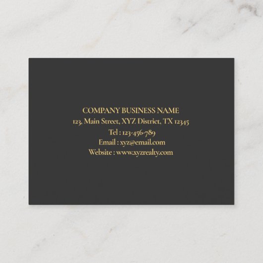 パタ市松模様にーンパーソナライズされた名 名刺 (裏面)