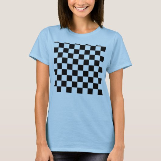 パタ市松模様にーン女子シャツ Tシャツ (正面)